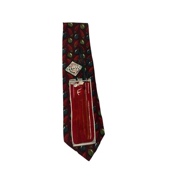 Tabasco peppers tie USA silk tie - Picture 1 of 5